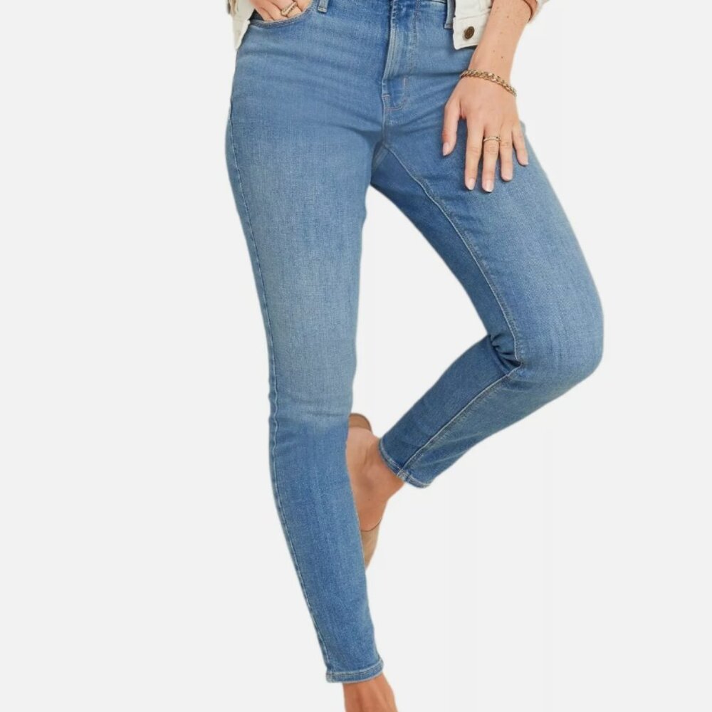 High-Waisted Rockstar Super Skinny Medium-Wash Jeans for Women